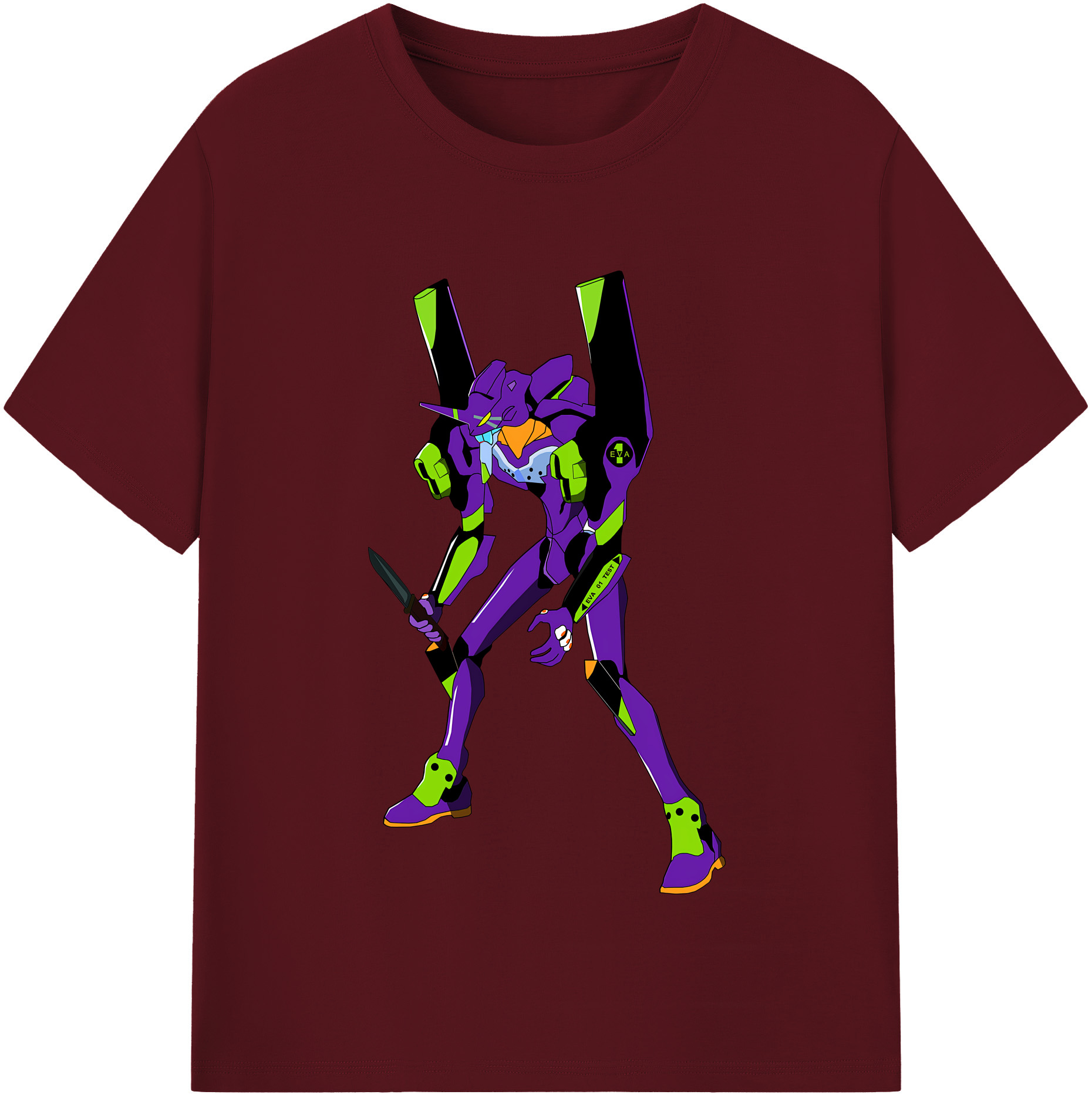 （画像用） EVA 新世紀エヴァンゲリオン 綿100％半袖Tシャツ（フロントプリント）